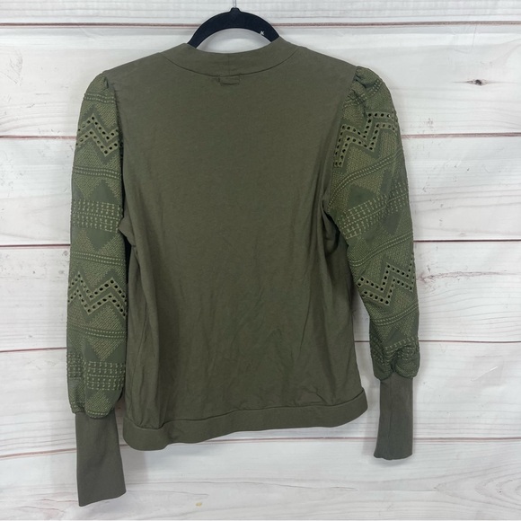 Anthropologie Tiny Helen Eyelet Sleeve Top - Picture 6 of 6